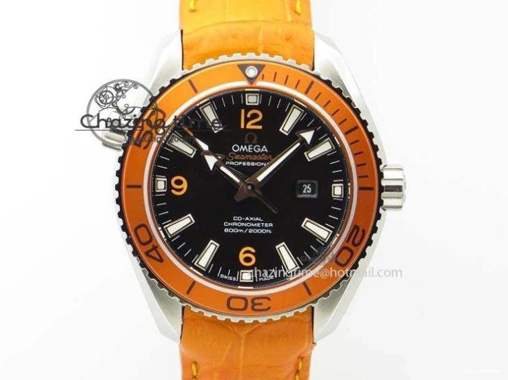 0521 Resilient Planet Ocean 2016 43.5mm SS OM 1:1 Best Edition Black Dial On Black Nylon Strap A 8167
